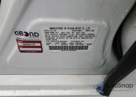 2018 Infiniti Q70L 3.7 Luxe из США, поврежденный, VIN JN1BY1PPXJM330834